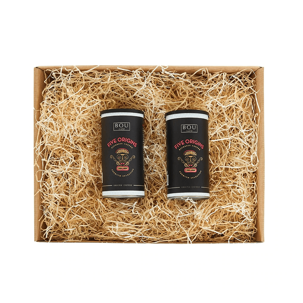 PACK REGALO 2 BOTES CAFÉ MOLIDO FIVE ORIGINS 170G