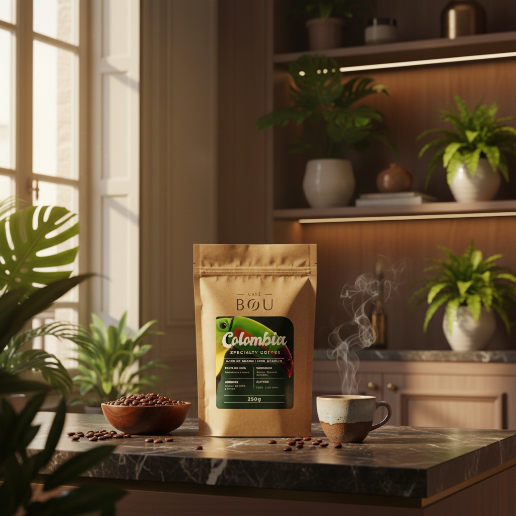 CAFÉ DE ESPECIALIDAD EN GRANO COLOMBIA -250 g