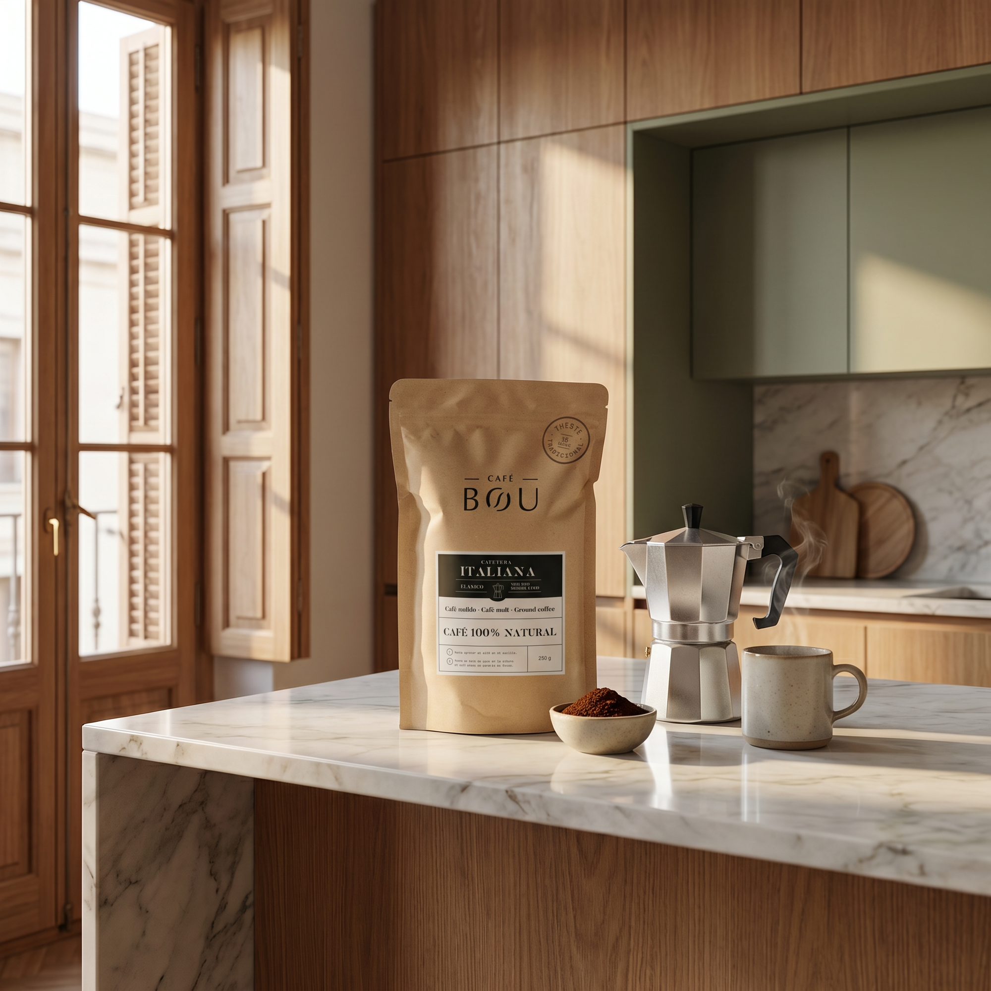 CAFÉ MOLIDO PARA CAFETERA ITALIANA - 250Gr PACK 8