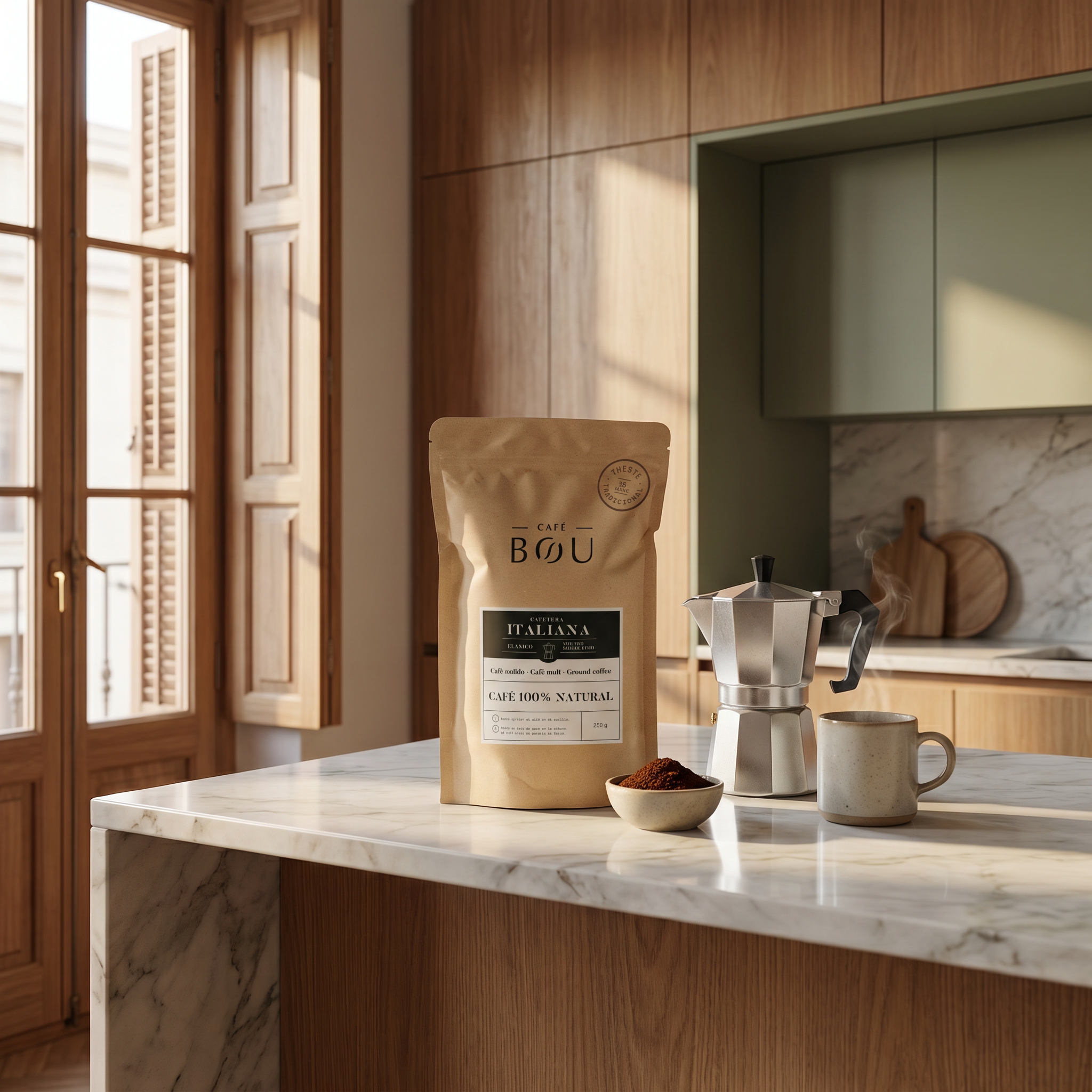 CAFÉ MOLIDO PARA CAFETERA ITALIANA - 250Gr PACK 8