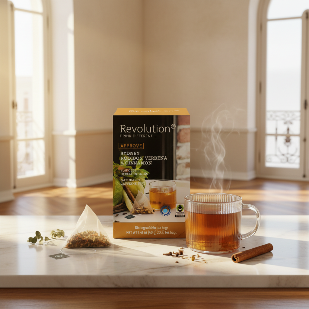 ROOIBOS CON CANELA Y HIERBA LUISA  - 20 PIRÁMIDES
