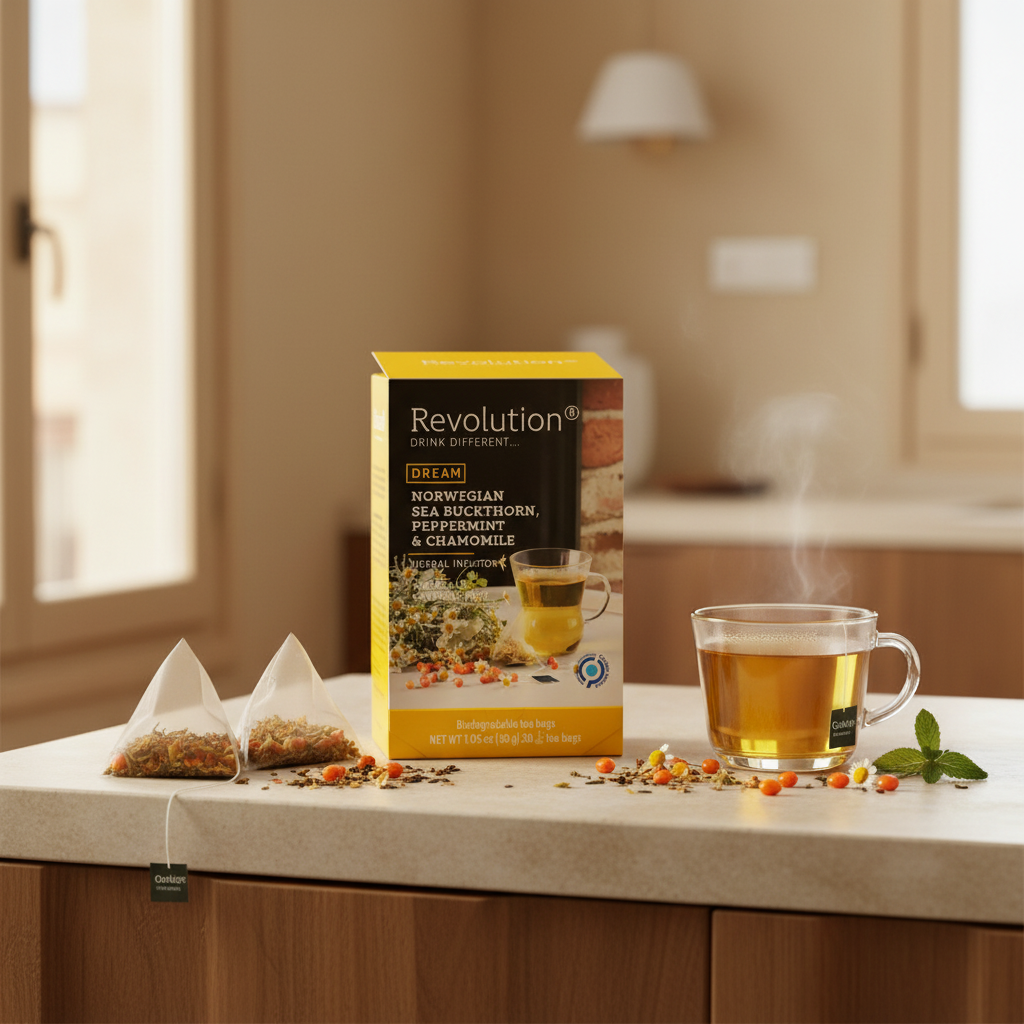 INFUSIÓN BAYAS DE ESPINO AMARILLO CON LIMÓN Y MANZANILLA  - 20 PIRÁMIDES