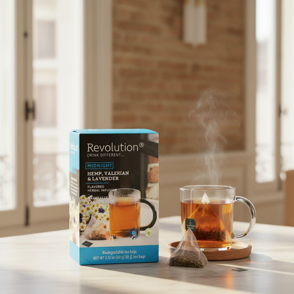INFUSIÓN DE CÁÑAMO CON VALERIANA Y LAVANDA - 20 PIRÁMIDES