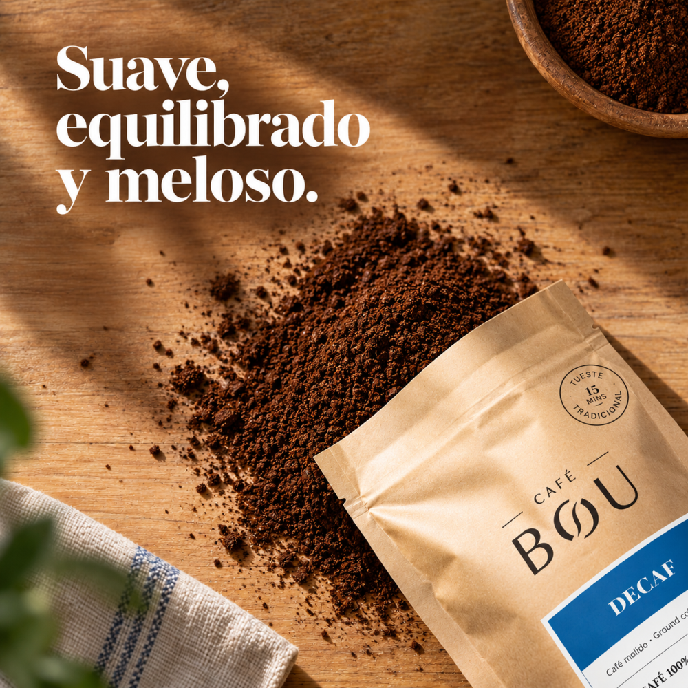 CAFÉ DESCAFEINADO MOLIDO BOU DECAF - 250 g