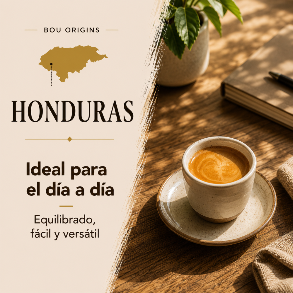 CAFÉ EN GRANO BOU ORIGINS HONDURAS 250 g - PACK 2