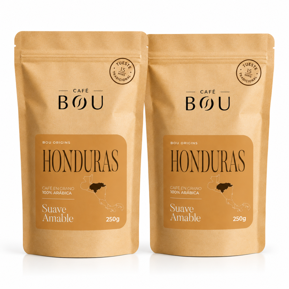 CAFÉ EN GRANO BOU ORIGINS HONDURAS 250 g - PACK 2