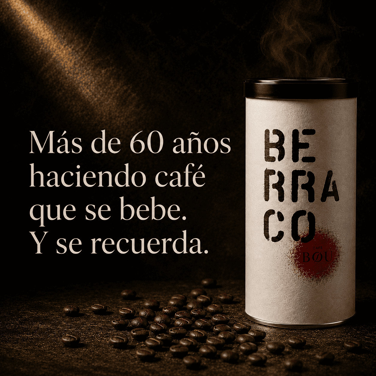 CAFÉ DE ESPECIALIDAD EN GRANO  BERRACO-Bote 170 g