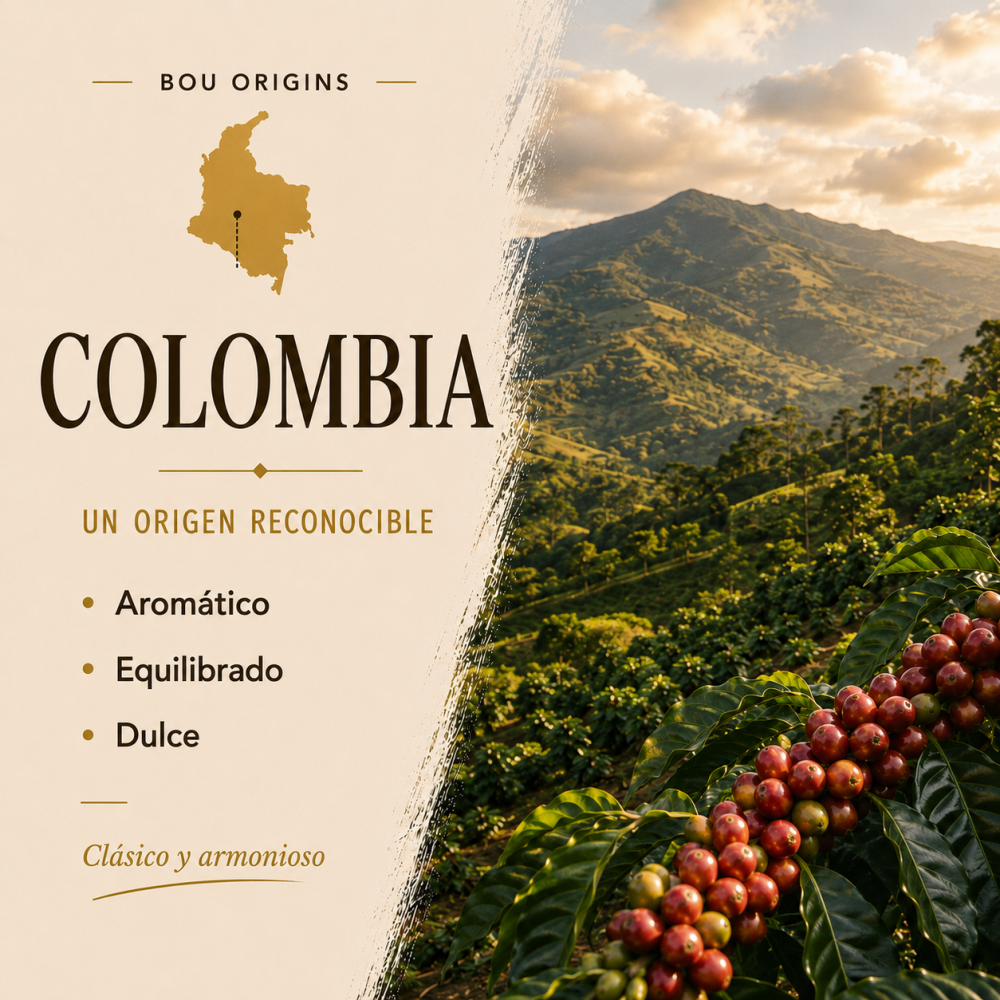 CAFÉ EN GRANO BOU ORIGINS COLOMBIA - 250 g