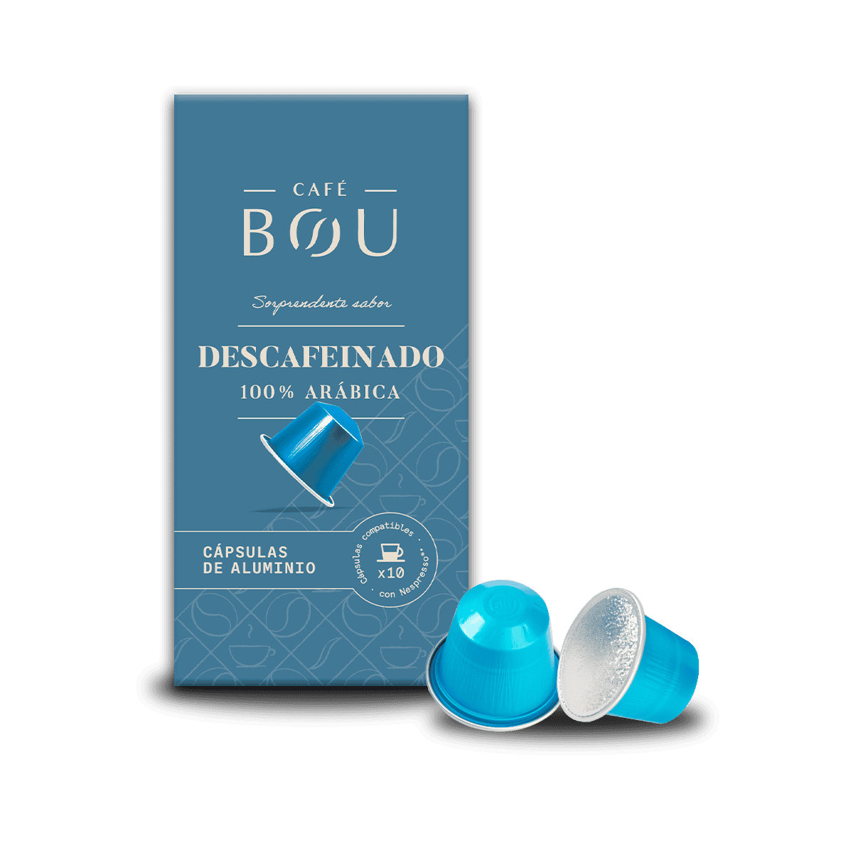 CÁPSULA COMPATIBLE NESPRESSO-DESCAFEINADO 100% ARÁBICA PACK 10