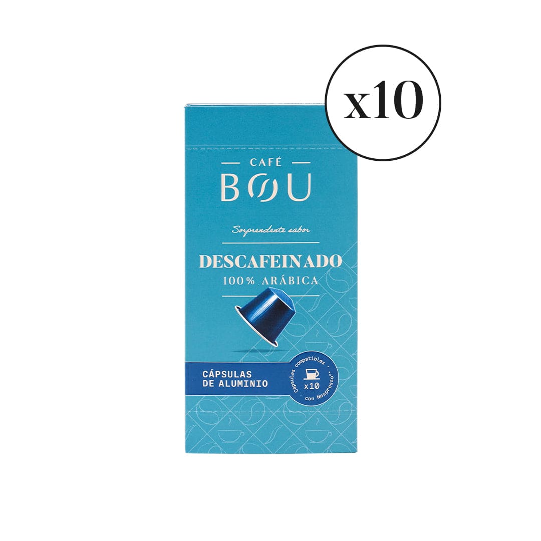 CÁPSULA COMPATIBLE NESPRESSO-DESCAFEINADO 100% ARÁBICA PACK 10