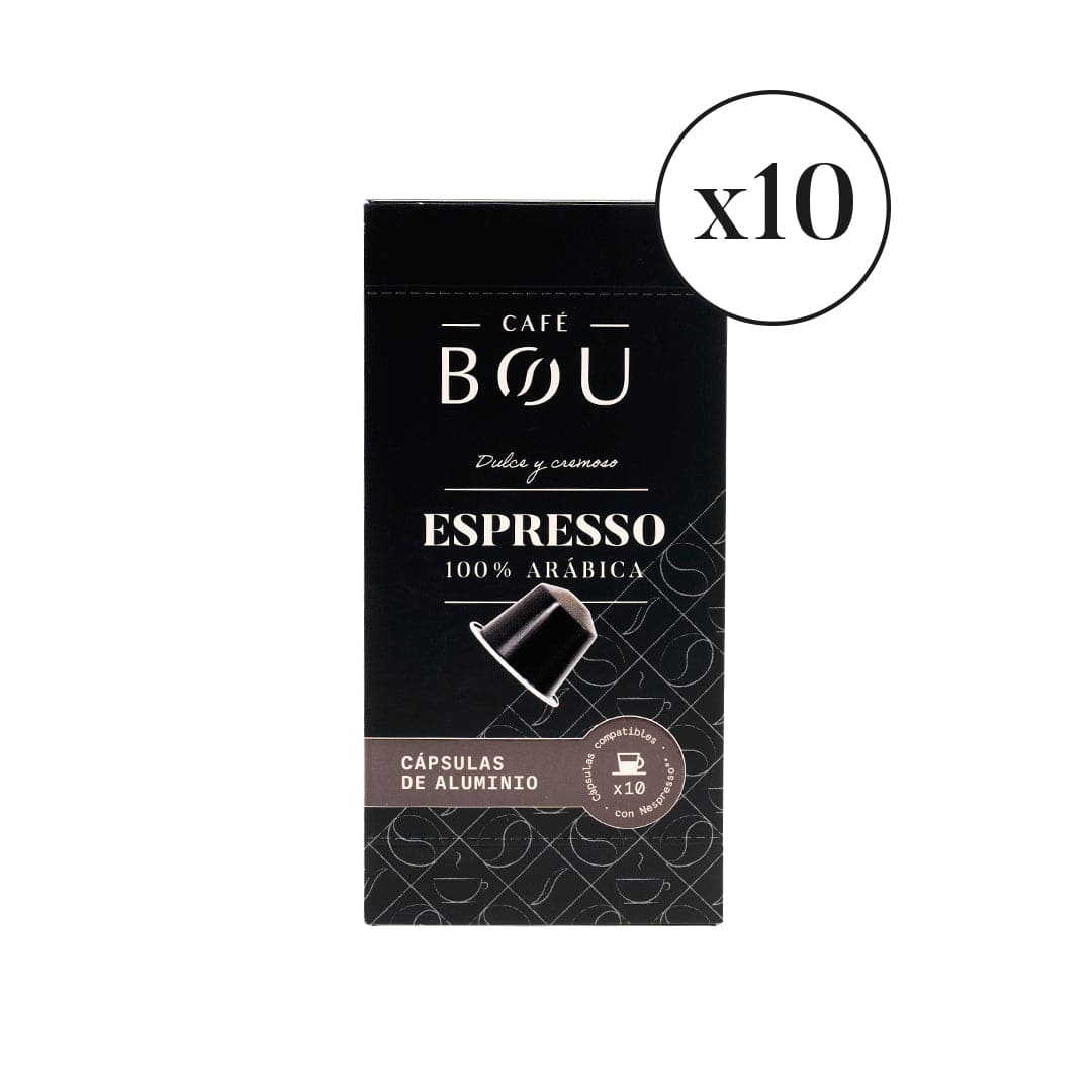 CÁPSULA COMPATIBLE NESPRESSO-ESPRESSO 100% ARÁBICA PACK 10