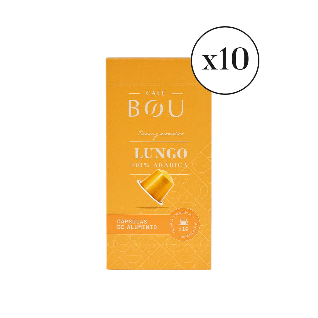 CÁPSULA COMPATIBLE NESPRESSO-LUNGO 100% ARÁBICA PACK 10