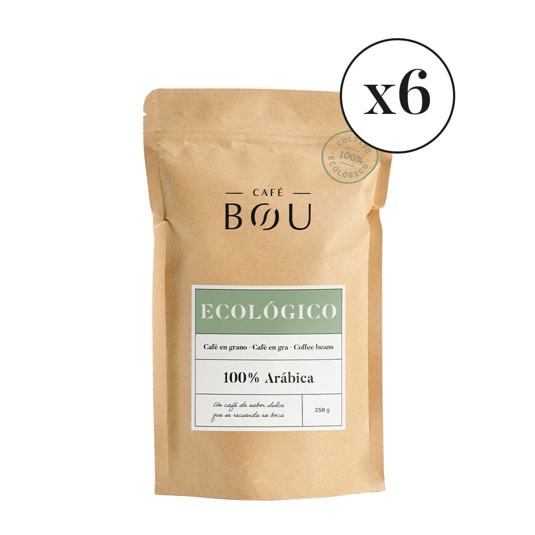 CAFÉ GRANO ECOLÓGICO / 100% ARABICA PACK 6
