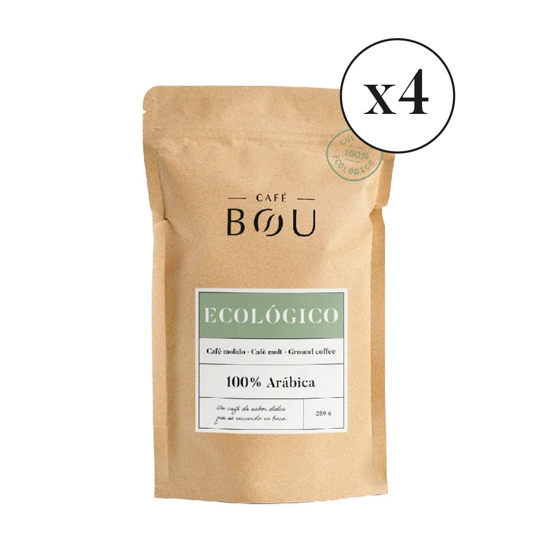 CAFÉ MOLIDO ECOLÓGICO - 250Gr PACK 4