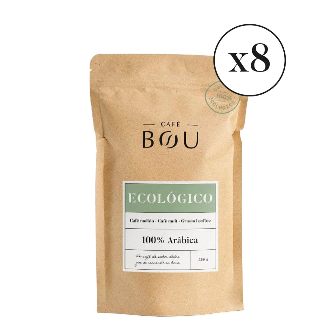 CAFÉ MOLIDO ECOLÓGICO - 250Gr PACK 8