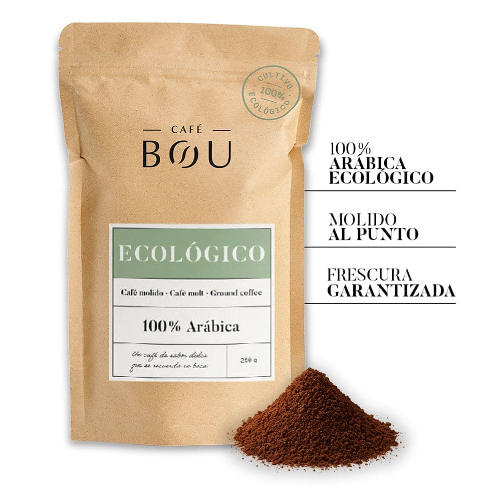 CAFÉ MOLIDO ECOLÓGICO - 250Gr PACK 8