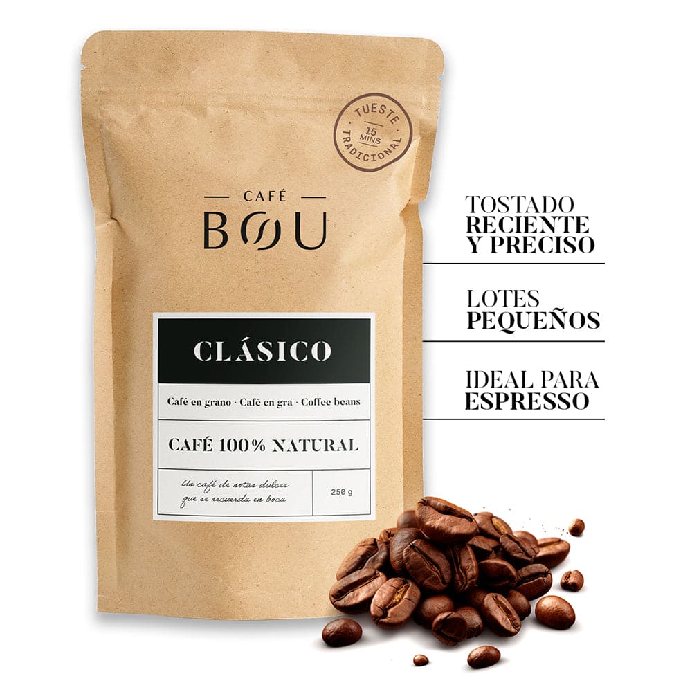 CAFÉ EN GRANO CLÁSICO 250 g - PACK 4