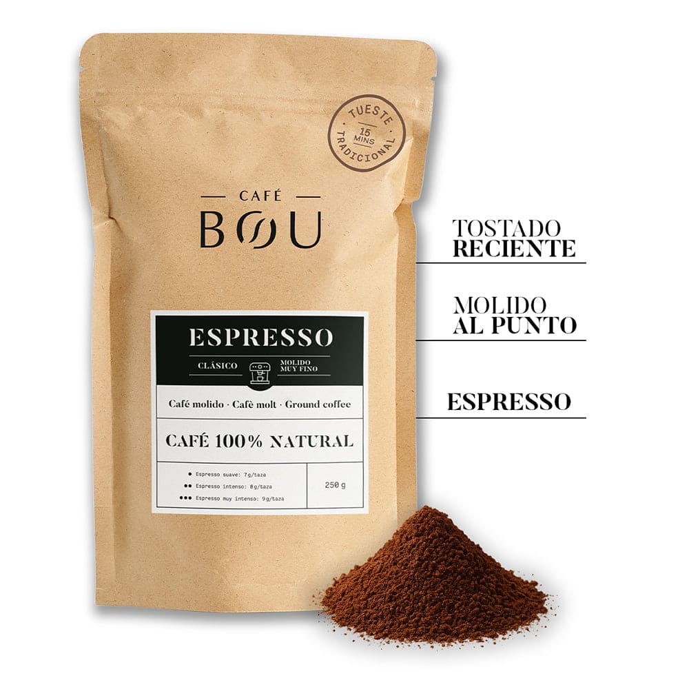 CAFÉ MOLIDO PARA ESPRESSO - 250Gr PACK 4