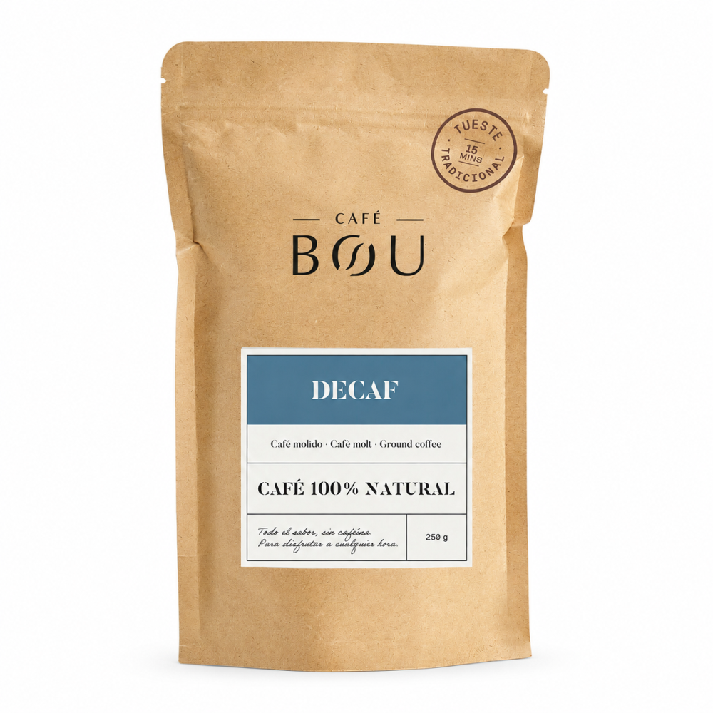 CAFÉ DESCAFEINADO MOLIDO BOU DECAF - 250 g