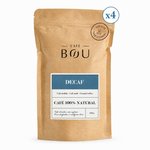 CAFÉ DESCAFEINADO MOLIDO BOU DECAF 250 g - Pack 4