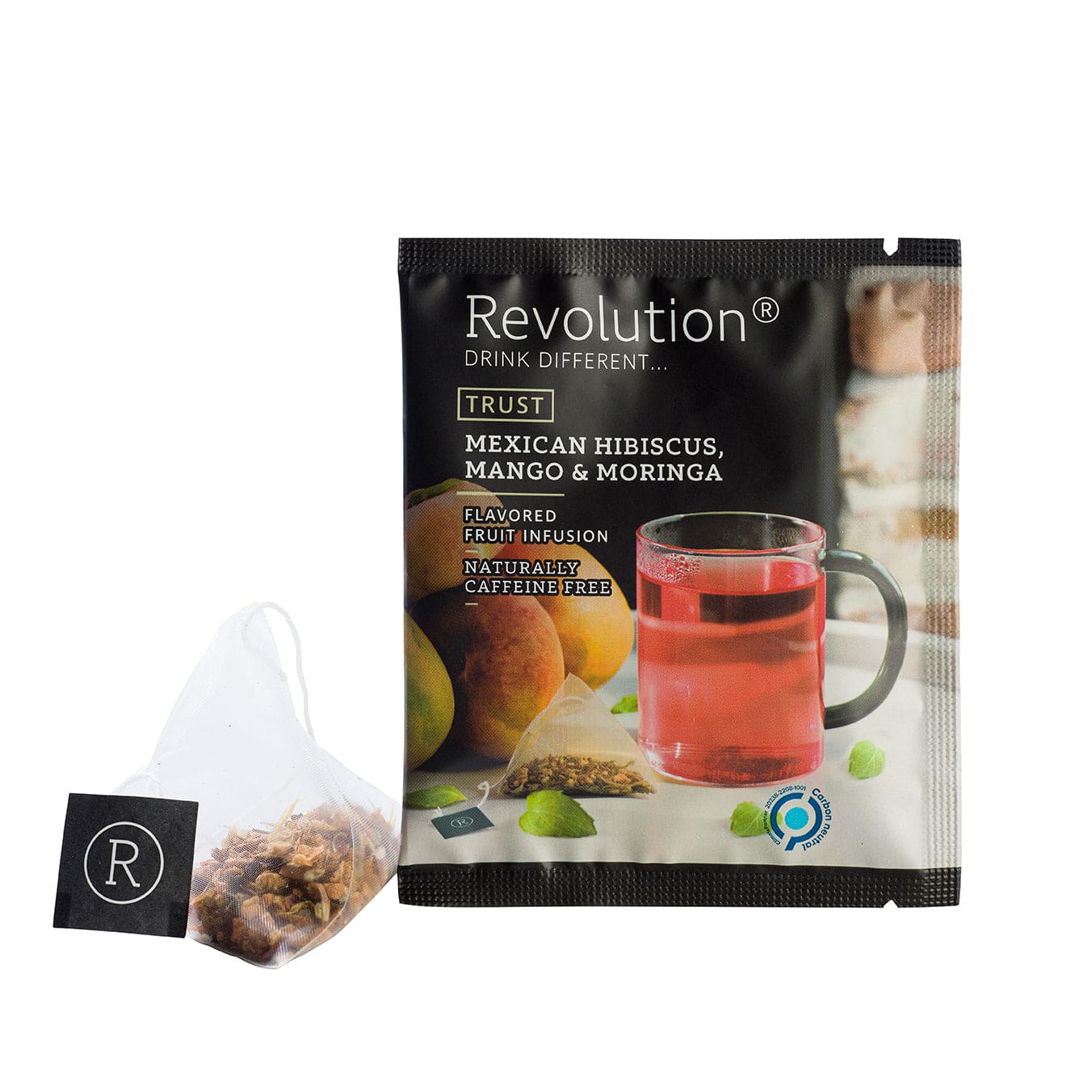 INFUSIÓN HIBISCO, MANGO Y HOJAS DE MORINGA - 20 PIRÁMIDES