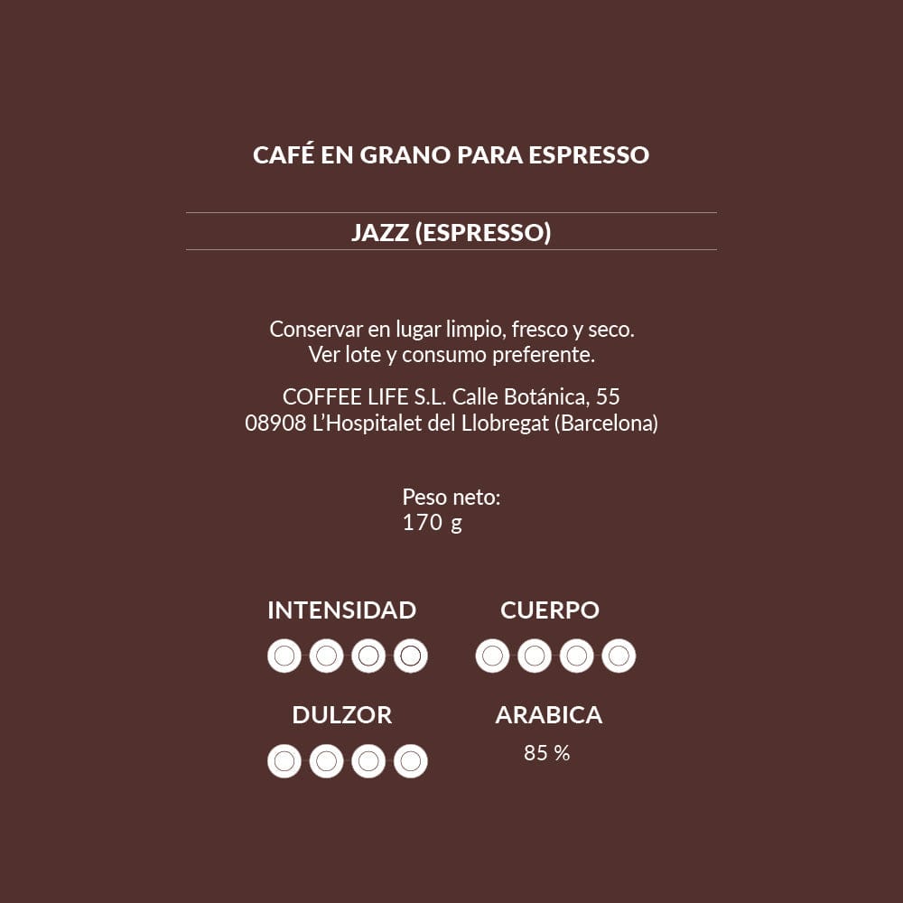
                  
                    CAFÉ GRANO PARA ESPRESSO PACK 6 BOTES  DE 170G
                  
                